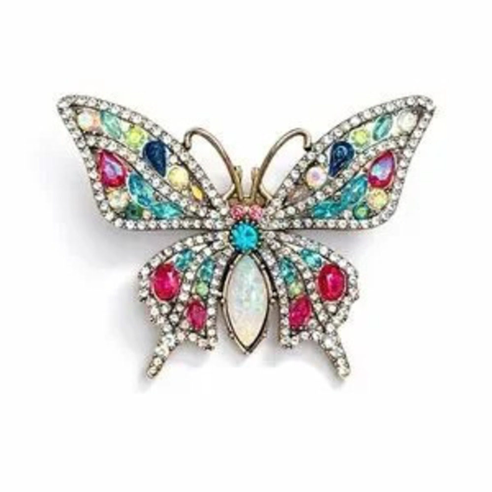 Multicolor Butterfly Brooch